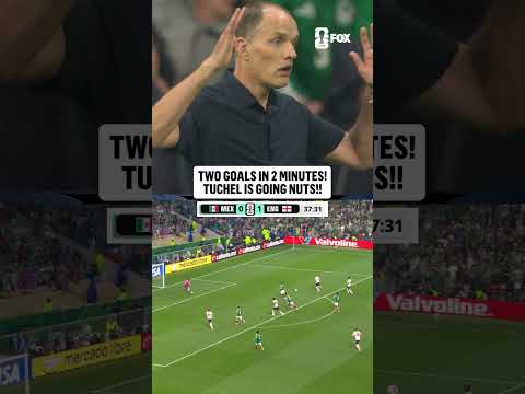 Thomas Tuchel was LOVING Jude's brace in two minutes 🏴󠁧󠁢󠁥󠁮󠁧󠁿