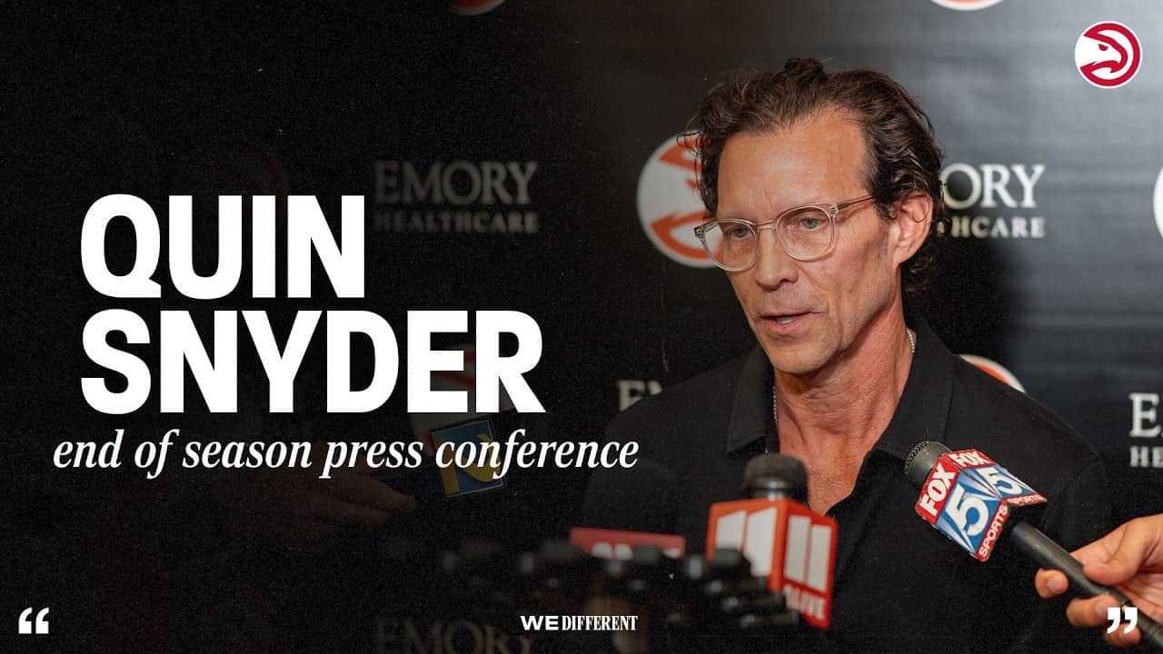 Quin Snyder Atlanta Hawks End of Season Press Conference