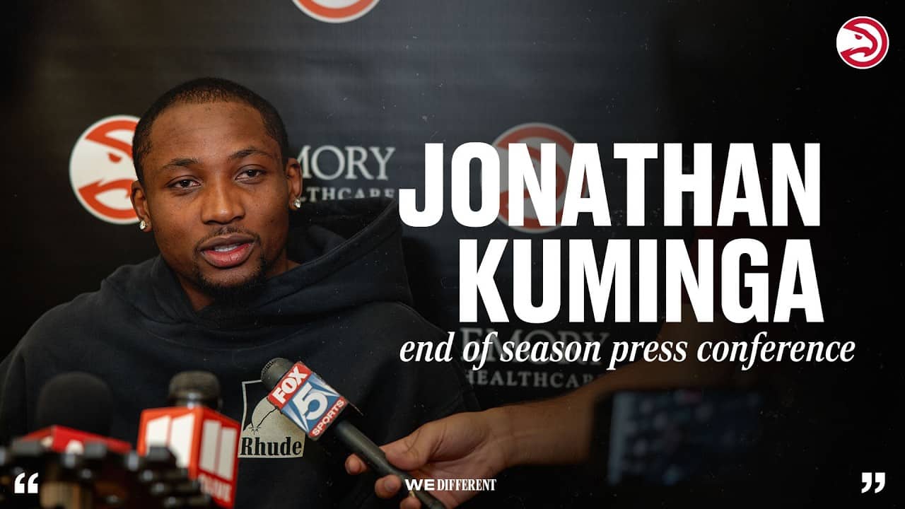 Jonathan Kuminga Atlanta Hawks End of Season Press Conference