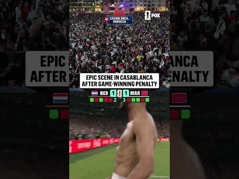 Absolute SCENES in Casablanca when Morocco advanced to the Round of 16
