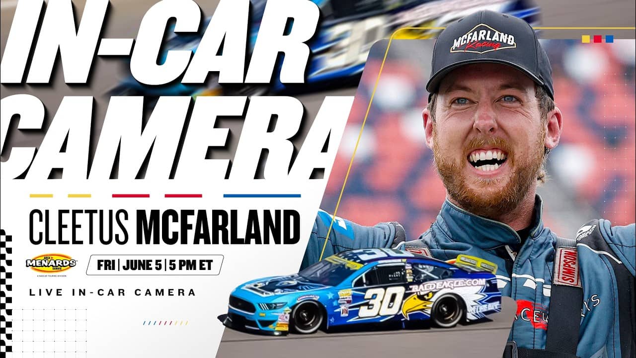 LIVE: Cleetus McFarland's In-Car Camera at Michigan | NASCAR ARCA Menards Series
