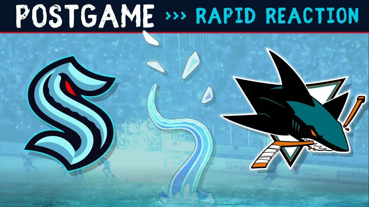 Shane Wright 2nd Career NHL Goal, Kraken Defeat Sharks 3-2