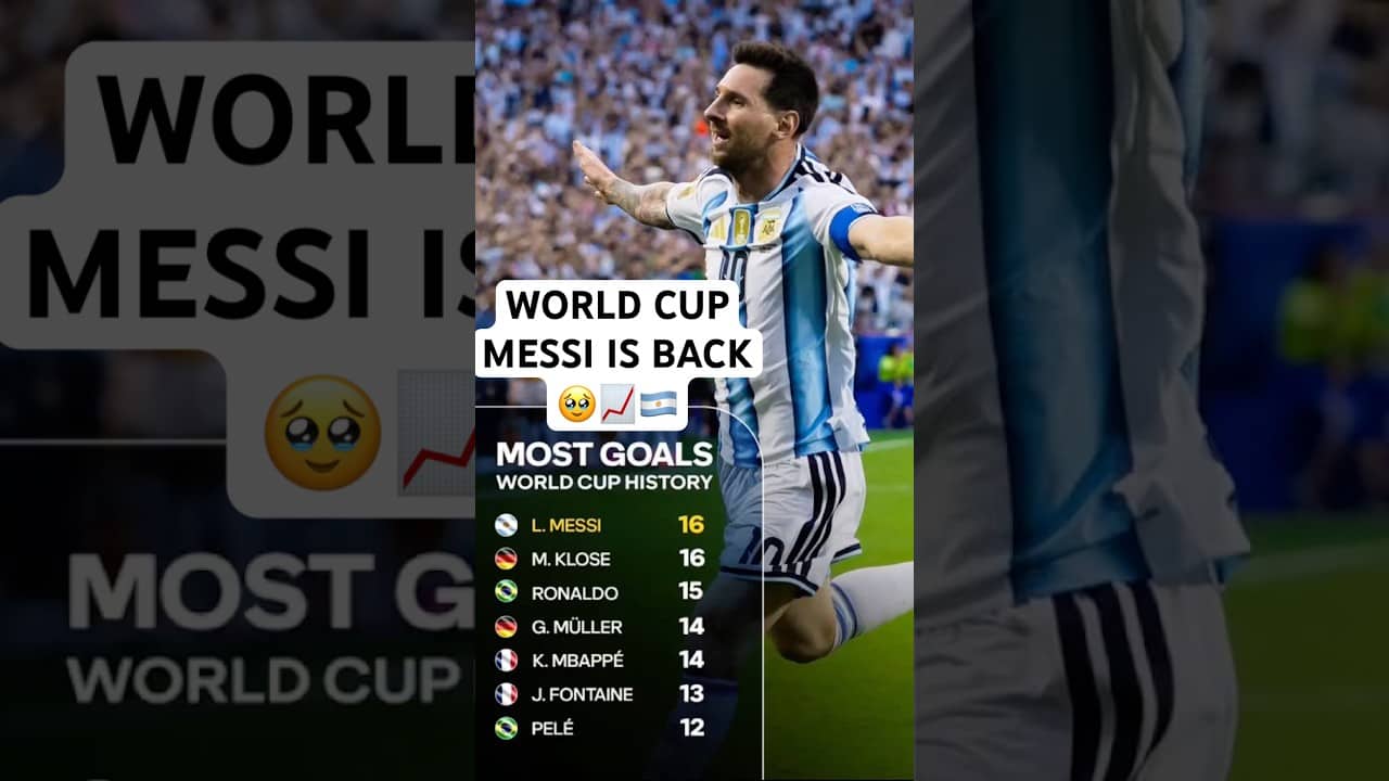 Messi makes @fifa World Cup history once again!📈🇦🇷