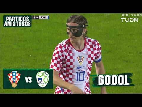 ¡GOL DE LUKA MODRIC! | Croacia vs Eslovenia | Amistoso Internacional - Rumbo al Mundial 2026 | TUDN