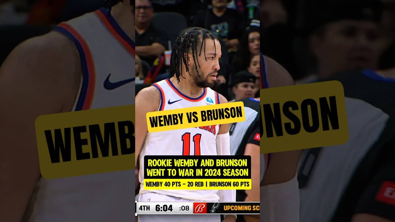 Brunson had a WAR with Rookie Wemby👀