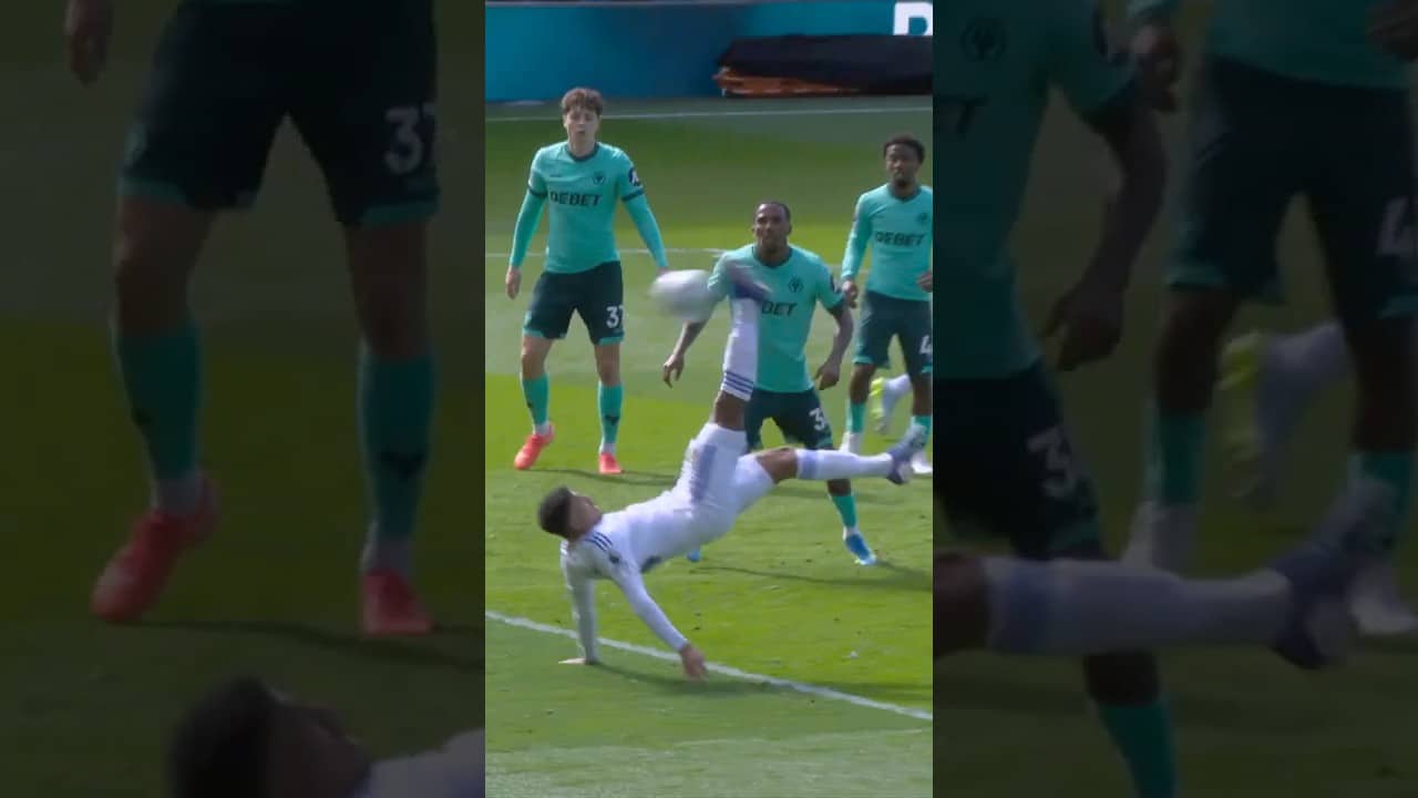 WOW! James Justin scores overhead kick goal