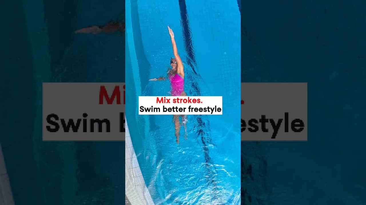 Add backstroke or breaststroke for recovery and better feel in the water.