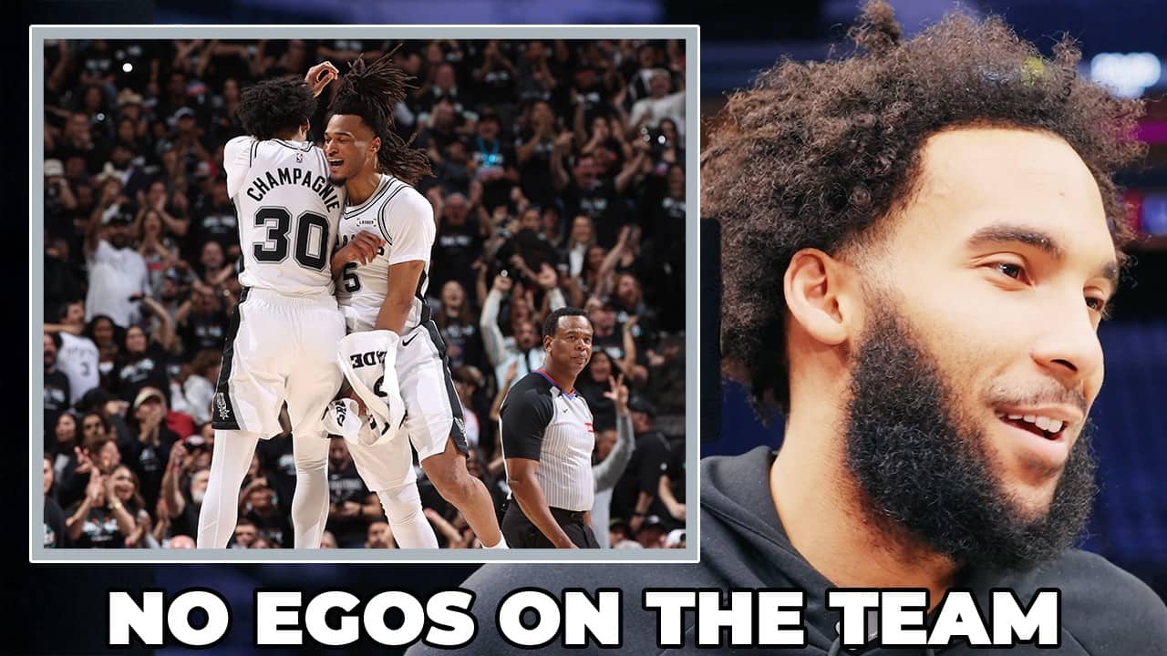 Julian Champagnie on Spurs Looking to Take 3-1 Series Lead Back to San Antonio vs. Minnesota