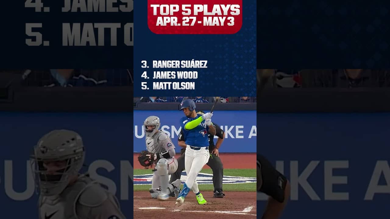 Top 5 PLAYS OF THE WEEK! (Matt Olson’s walk-off winner, Carson Benge goes ALL OUT!)