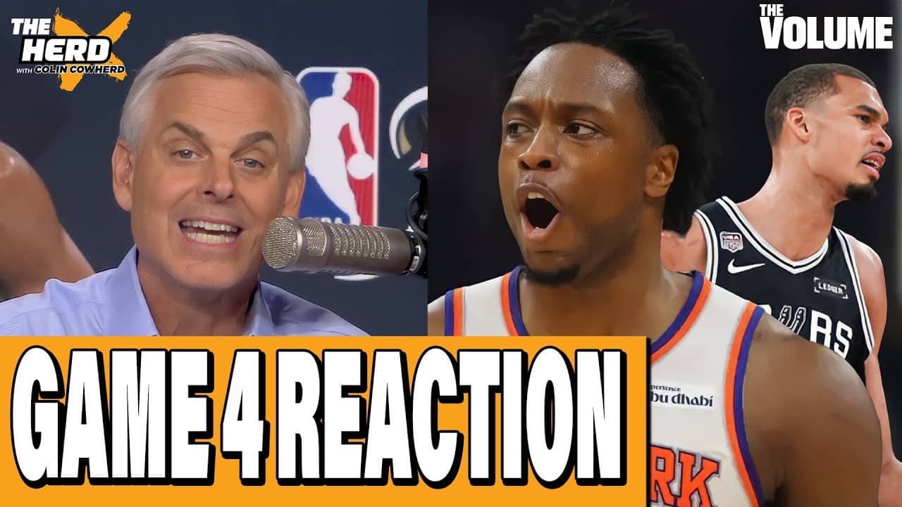 NBA Finals Game 4 REACTION: Wemby & Spurs BLOW IT to OG Anunoby & Knicks | Colin Cowherd: THE HERD