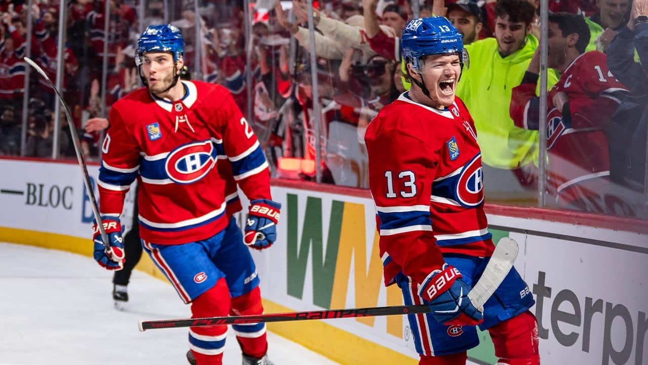 CAUFIELD gives Habs the lead in final seconds of 1st!