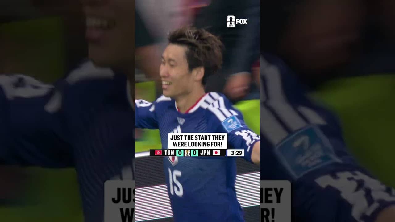 JAPAN OPENS THE NIGHT WITH A GOAL IN THE 4TH MINUTE ! 🇯🇵