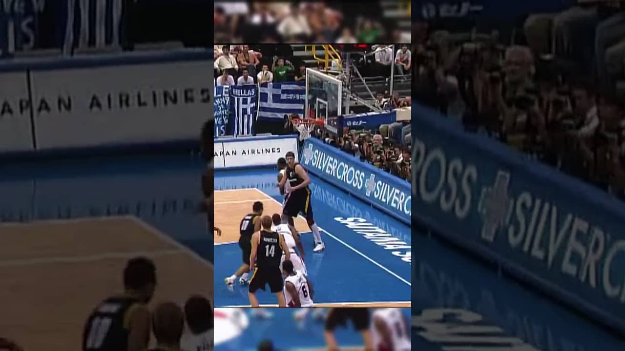 LeBron taking the challenge personally against Dirk Nowitzki 😤 #FIBAWC