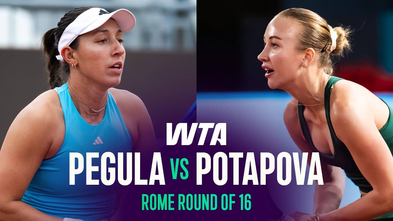 Jessica Pegula vs. Anastasia Potapova | 2026 Rome Round of 16 | WTA Match Highlights