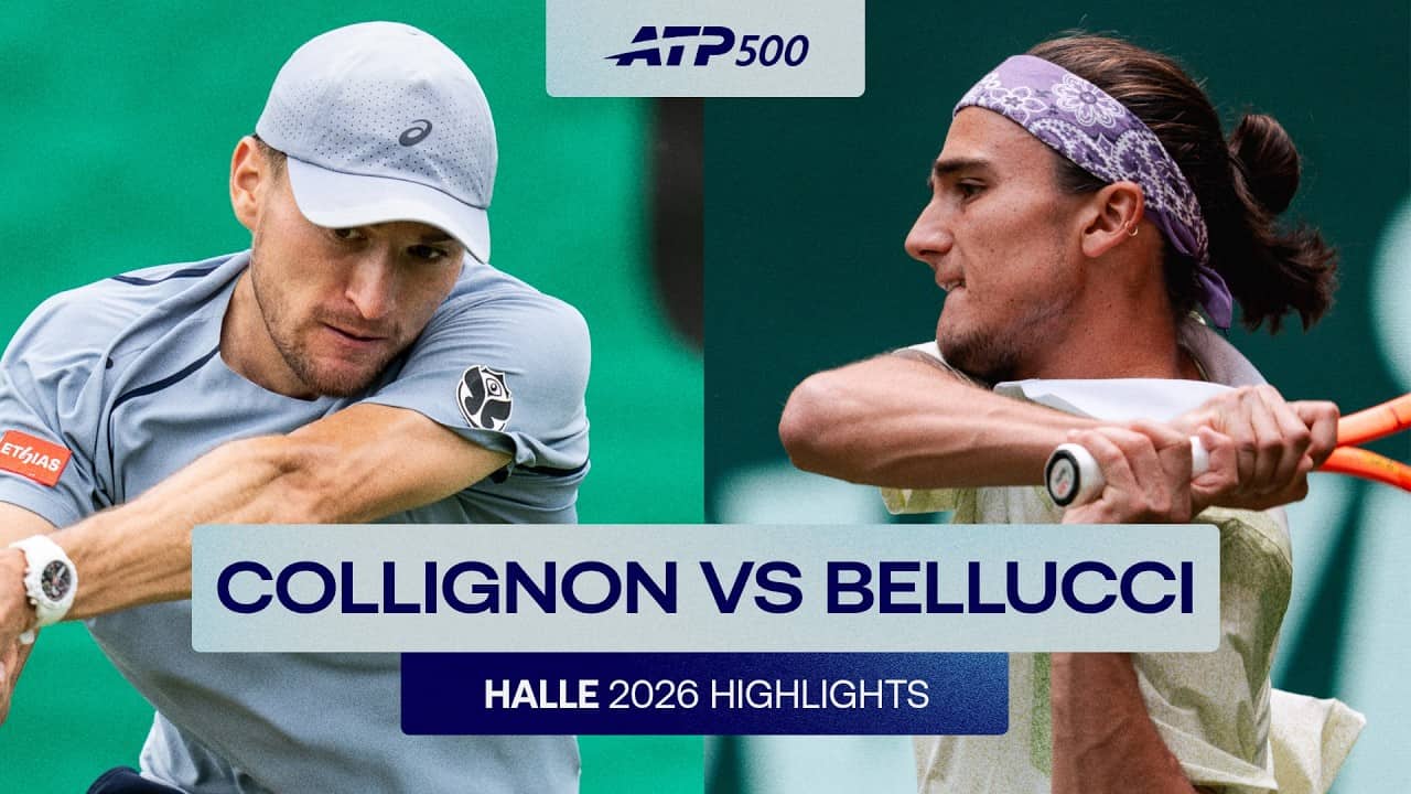 Raphael Collignon vs. Mattia Bellucci Highlights | Halle 2026 Round 2