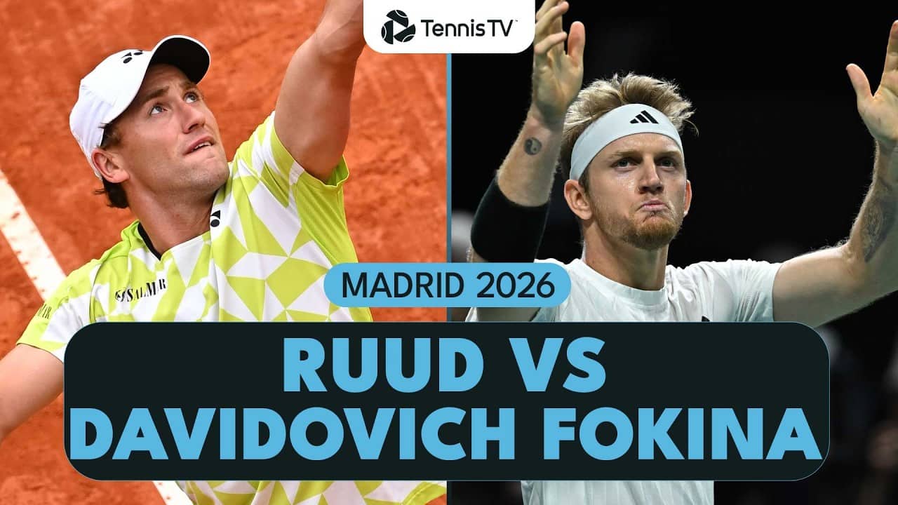 Casper Ruud vs Alejandro Davidovich Fokina Highlights | Madrid 2026