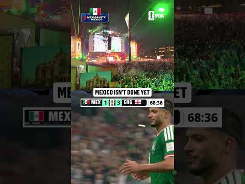 Great scenes in Mexico City as Jiménez pulls one back for Mexico 🇲🇽