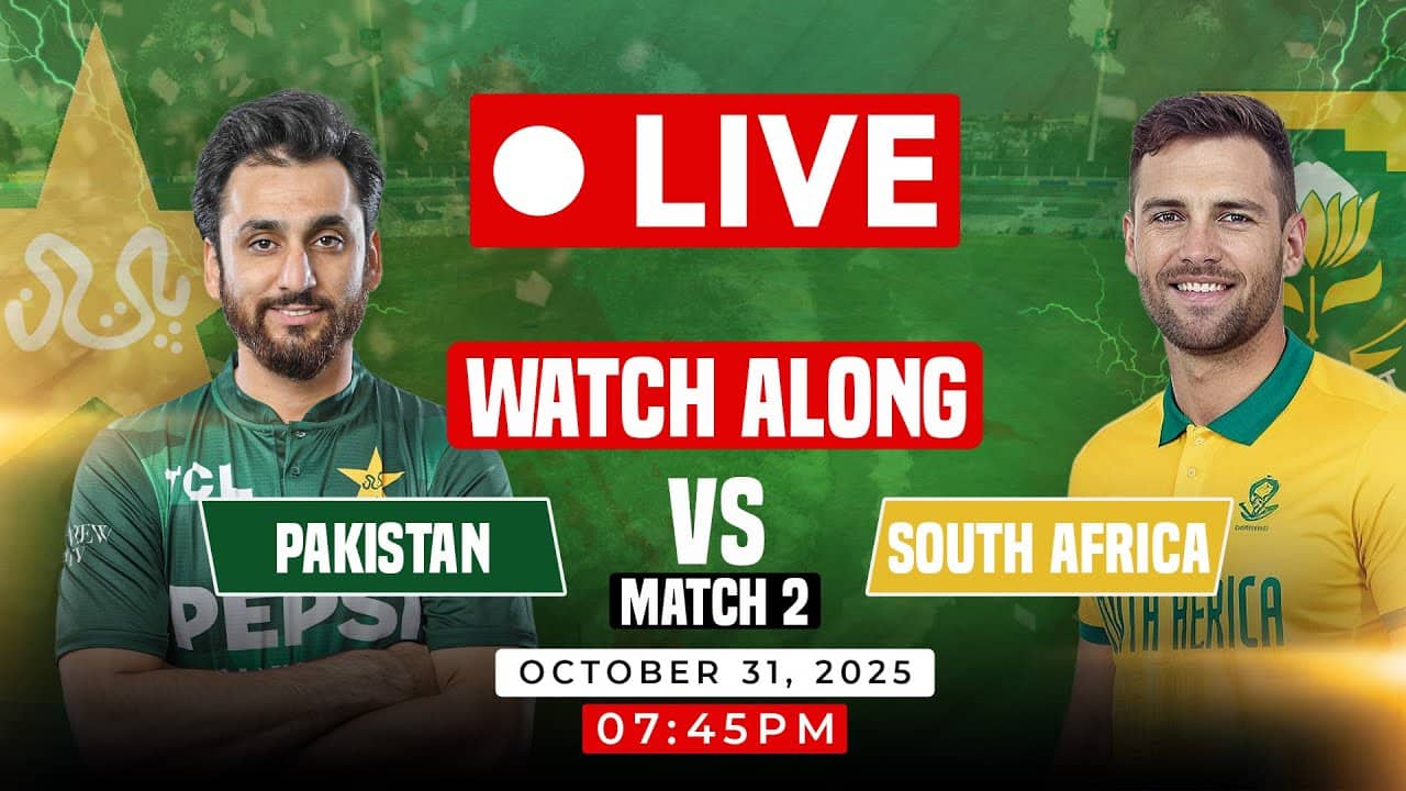 🔴LIVE: Pakistan vs South Africa 2nd T20I | Can Pakistan Bounce Back? | Live Watch Along