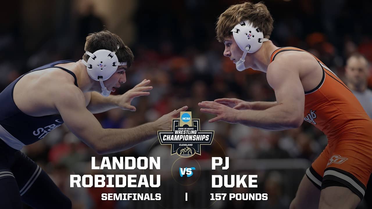 Landon Robideau vs. PJ Duke: 2026 NCAA wrestling semifinals (157 pounds)