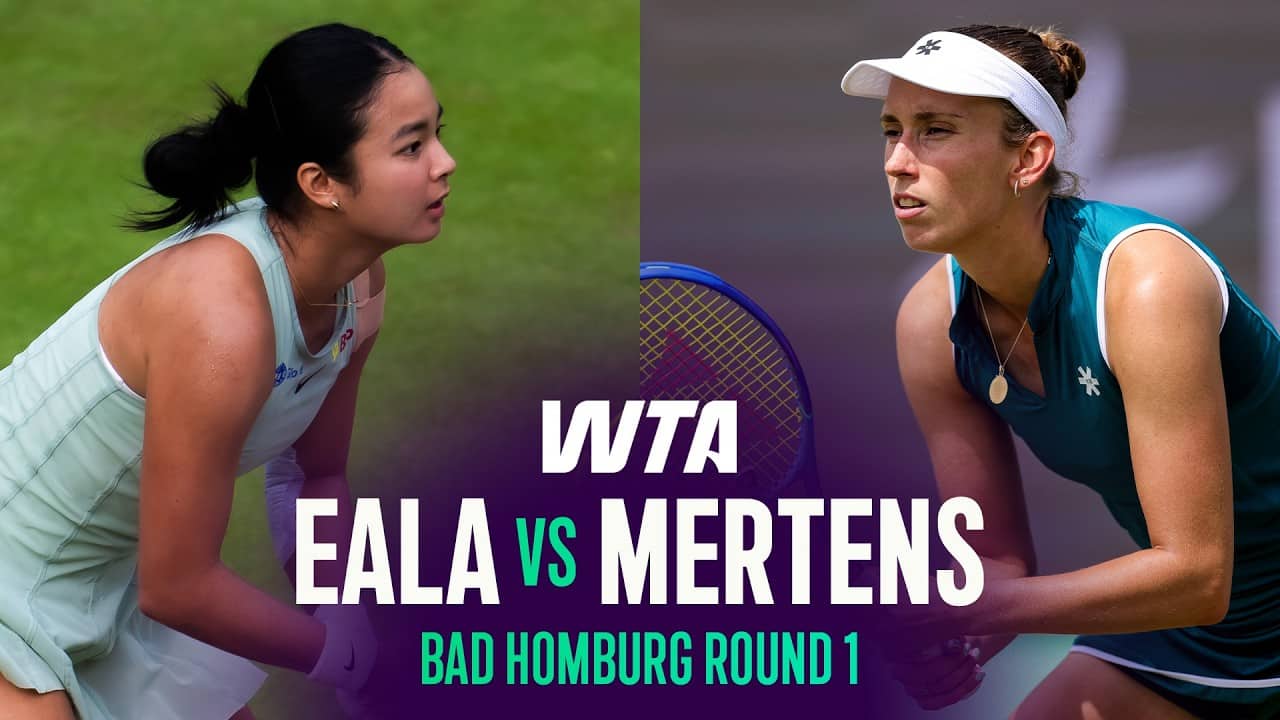 Alexandra Eala vs. Elise Mertens | 2026 Bad Homburg Round 1 | WTA Match Highlights