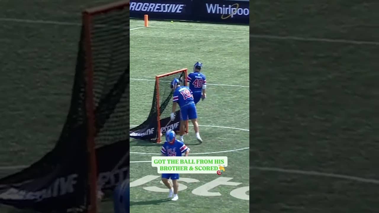got the ball from his brother and scored