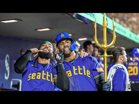 Julio Rodríguez out in a HURRY off the bat! (11th HR of 2026) 🔱 | MLB Highlights
