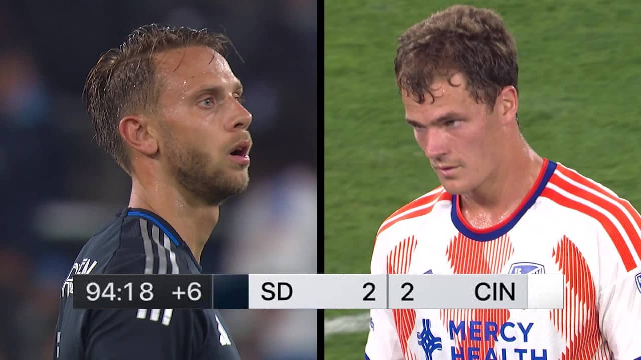 WILD STOPPAGE-TIME FINISH for San Diego FC vs. FC Cincinnati!!