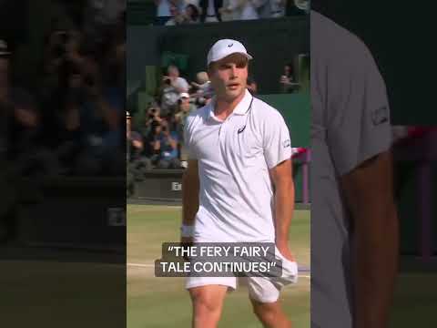 Arthur Fery takes down Flavio Cobolli in straight sets to advance to the semifinals at Wimbledon!