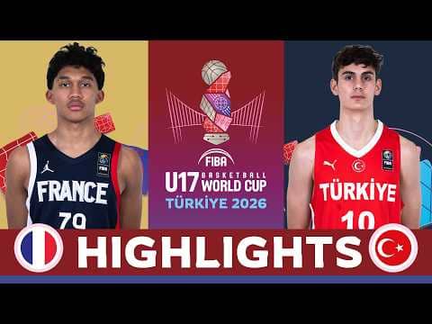 France 🇫🇷 vs Turkiye 🇷🇸 | QUARTER-FINALS HIGHLIGHTS | FIBA U17 Basketball World Cup 2026