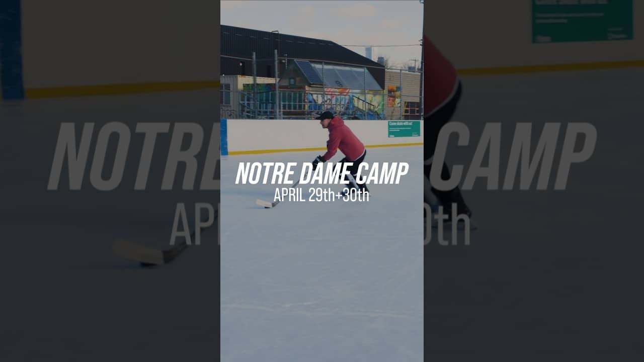 STEP ON THE ICE WITH ME AT THE NOTRE DAME CAMP! SIGN UP AT iTRAINHOCKEY.COM