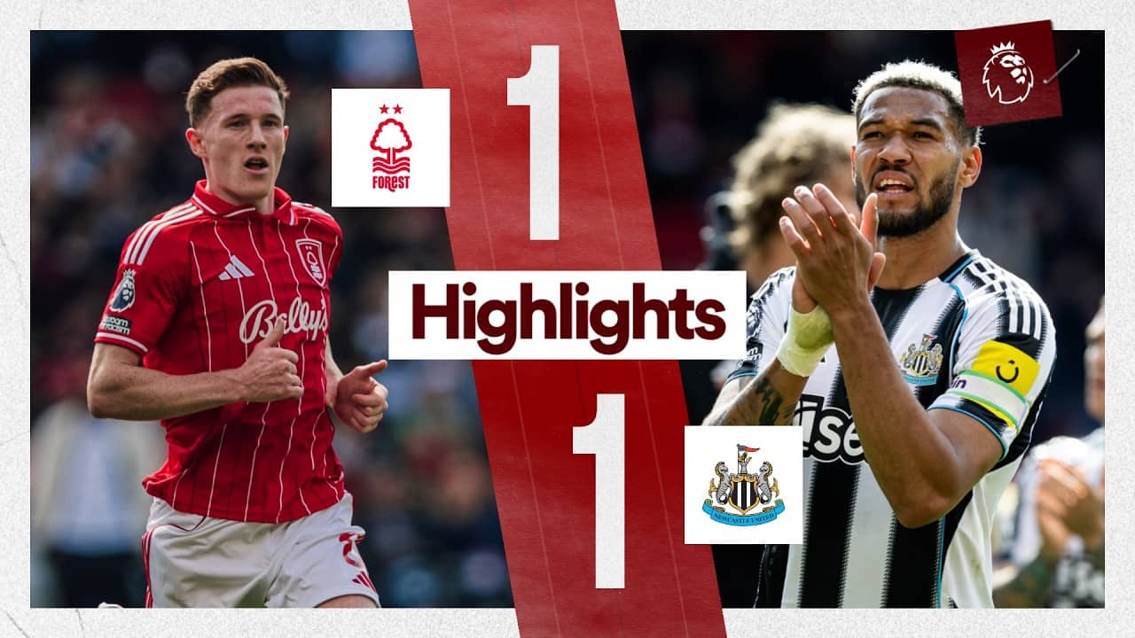 ELLIOT ANDERSON LEVELS LATE! 🎯 | Nottingham Forest 1-1 Newcastle Utd | Premier League Highlights 🎬