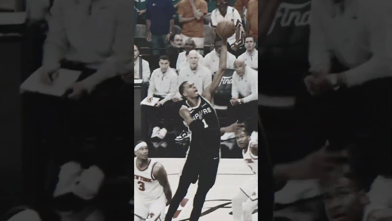 OH MY VIC 🔥 #nba #spurs #playoffs #nbafinals #victorwembanyama 📺ABC