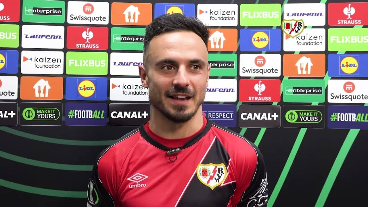 Álvaro García tras lograr el pase a la final de la Conference League