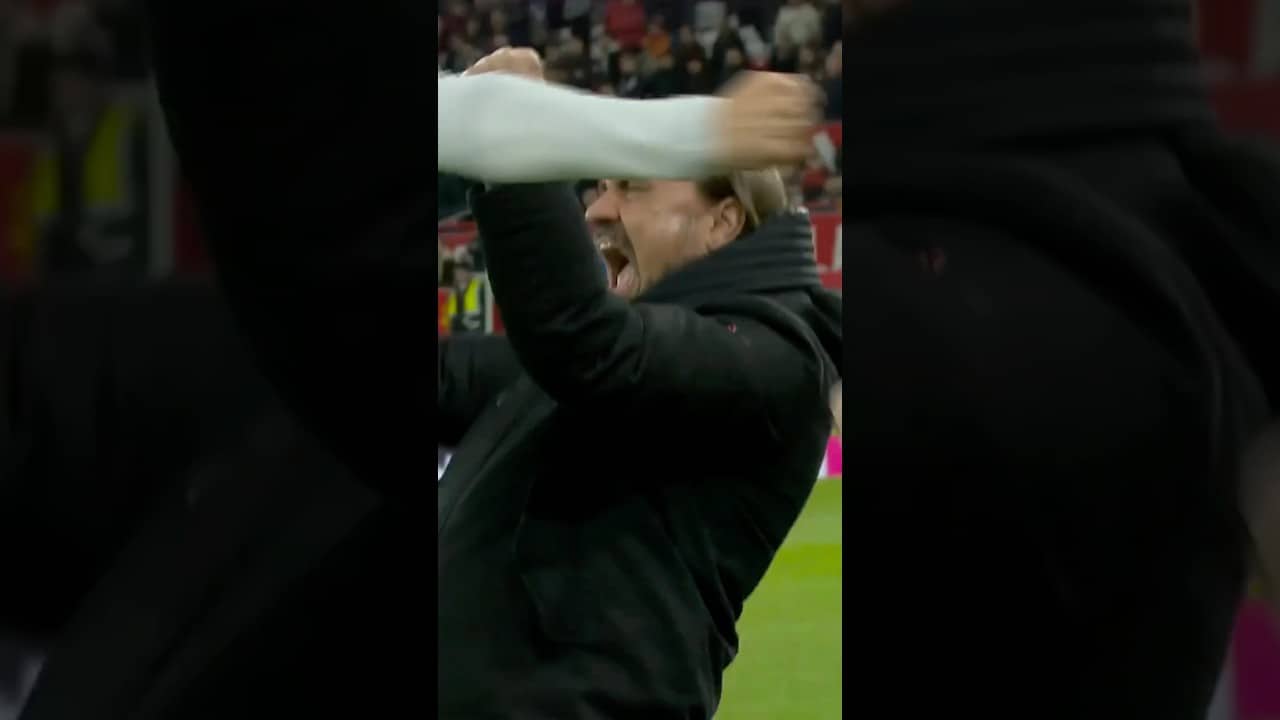 INCREDIBLE passion from Farke after win over Manchester United!