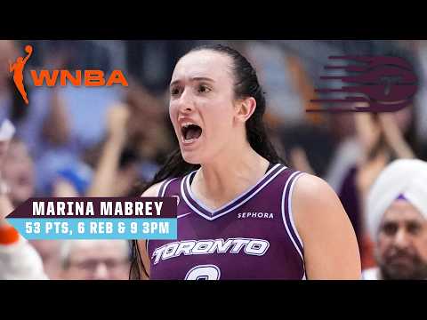 MARINA MABREY SCORES 53 AND TIES THE RECORD FOR MOST POINTS IN A WNBA GAME 😱 | WNBA on ESPN
