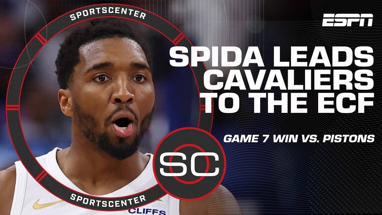 Donovan Mitchell 'MET THE MOMENT' 🙌 Cavaliers eliminate Pistons to advance to the ECF | SportsCenter