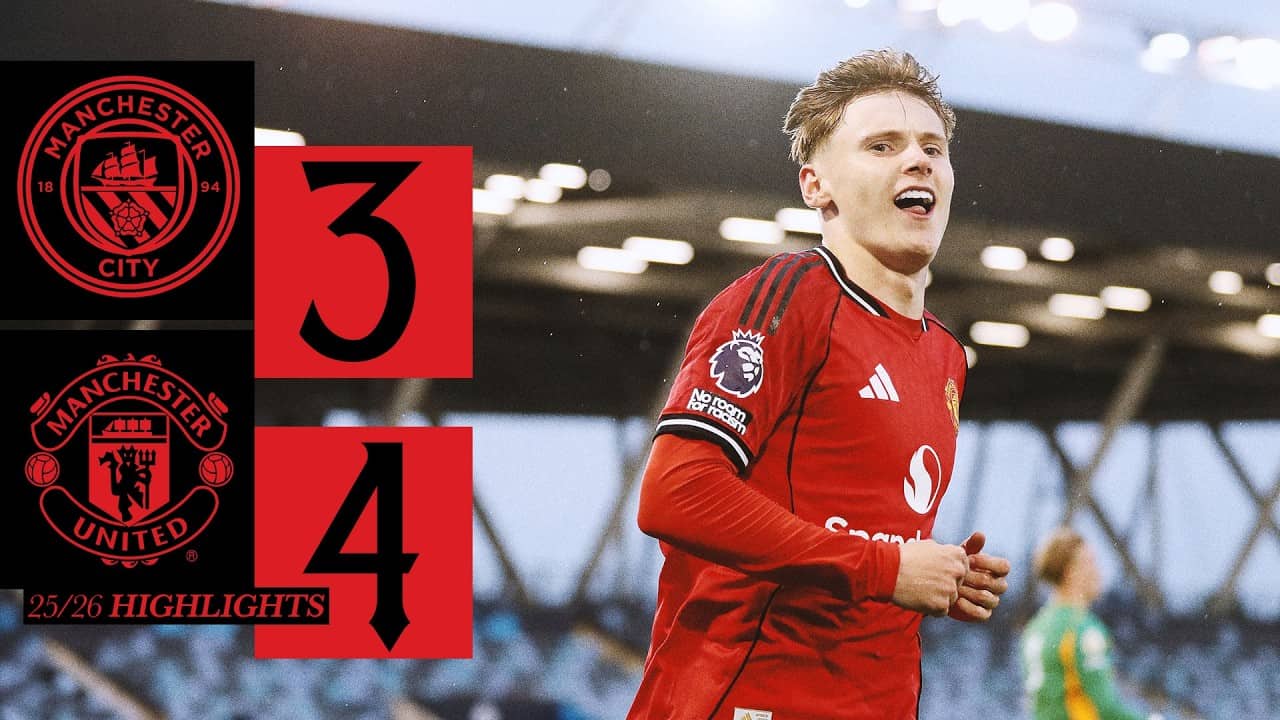 Seven Goal Thriller! | Man City U21s 3-4 Man Utd U21s | Academy Highlights