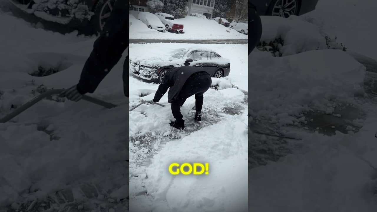 SNOWED IN #blizzard #manstuff