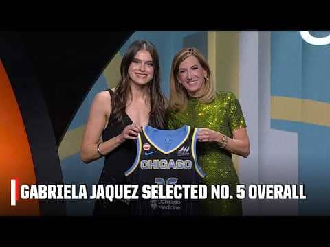 Chicago Sky select Gabriela Jaquez with 5th overall pick | 2026 WNBA Draft