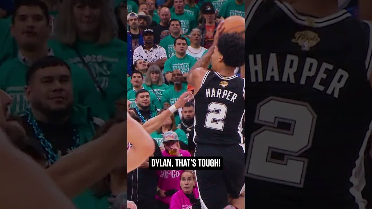 The finish 😮‍💨🤌  #nba #spurs #playoffs #dylanharper 📺ABC