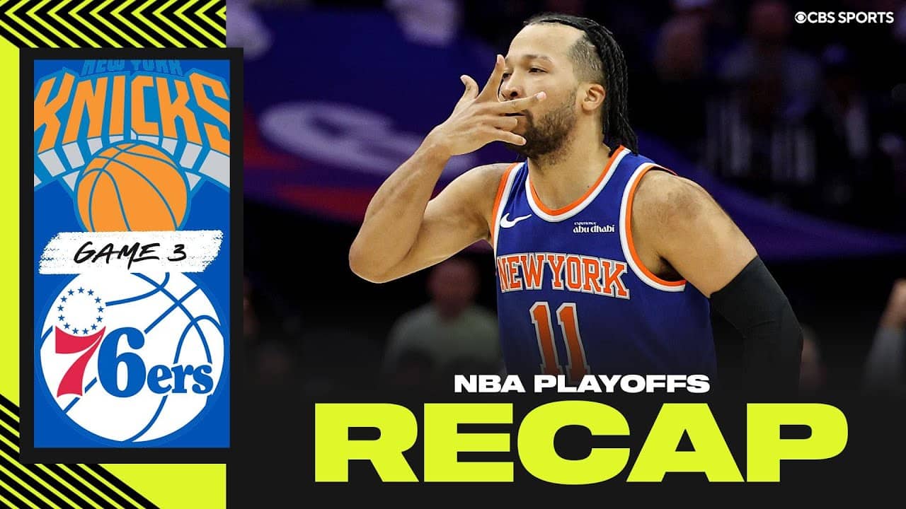Knicks outlast 76ers behind Jalen Brunson's 33 points, take 3-0 series lead | 2026 NBA Playoffs
