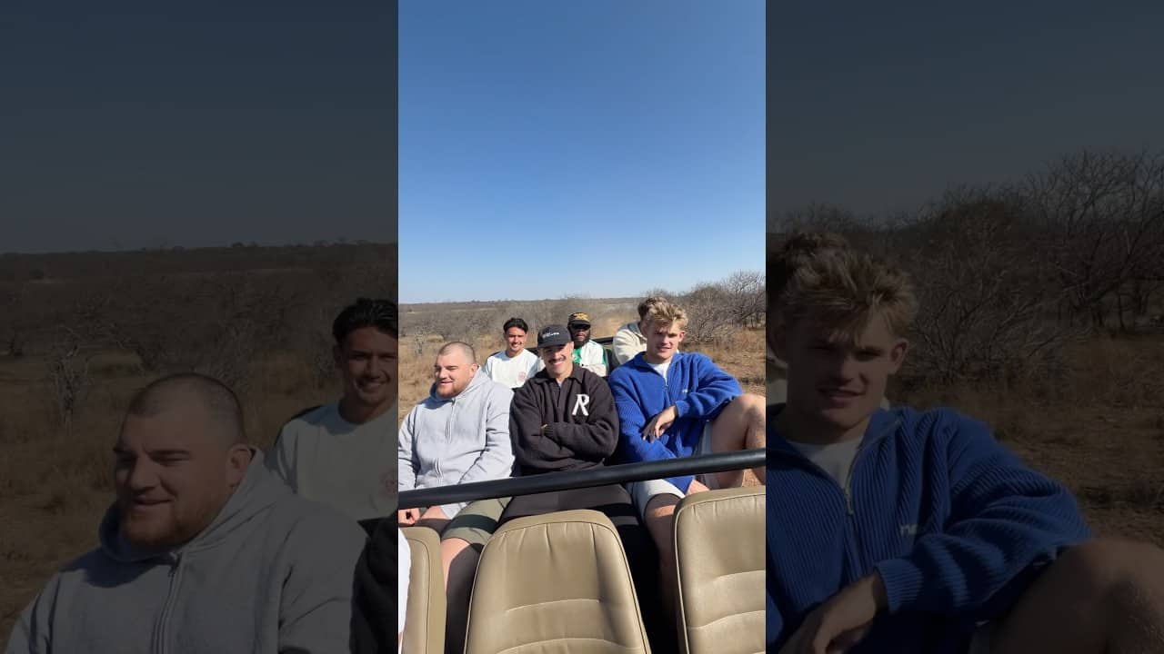 England Rugby on safari 😍🇿🇦