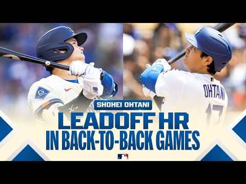 Shohei Ohtani hit leadoff homers for the Dodgers in BACK-TO-BACK GAMES! | MLB Highlights 大谷翔平ハイライト