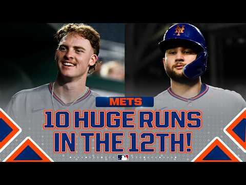 10 RUNS in extras for Mets!!! Carson Benge, Marcus Semien and Bo Bichette charge the offense ⚡