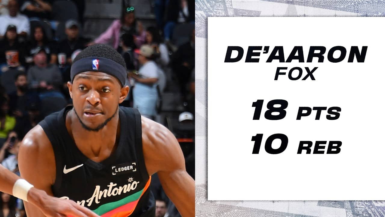 De’Aaron Fox Drops Double-Double vs. Dallas | 18 PTS, 10 AST