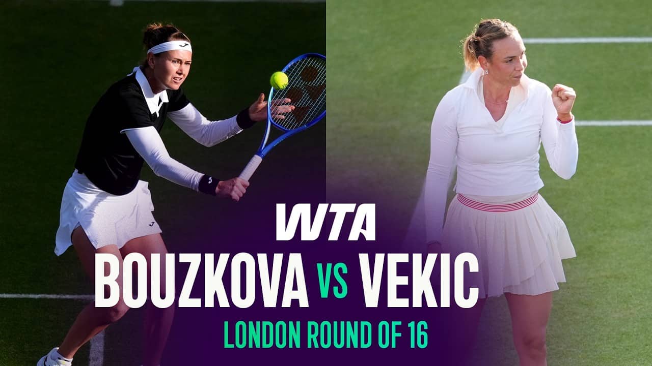 Marie Bouzkova vs. Donna Vekic | 2026 London Round of 16 | WTA Match Highlights