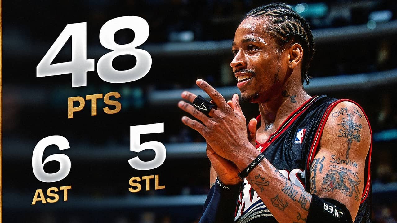 When Allen Iverson Dropped 48 In His NBA Finals Debut vs Lakers! 👑 (25 Years Later) | June 6, 2001