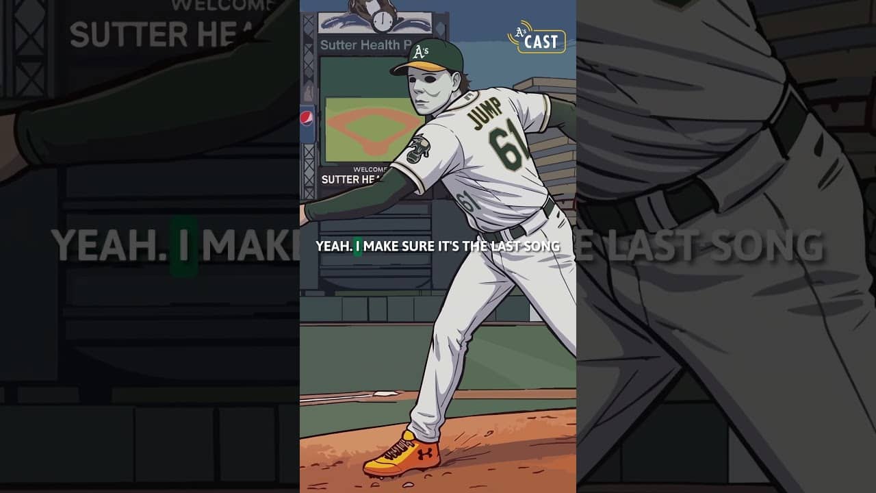 He Listens to WHAT Before Every Game?! 😱⚾️ #athletics #Shorts