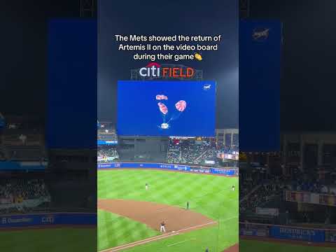The Mets broadcasted Artemis II's splashdown return after a 10-day mission to the moon (via Mets)