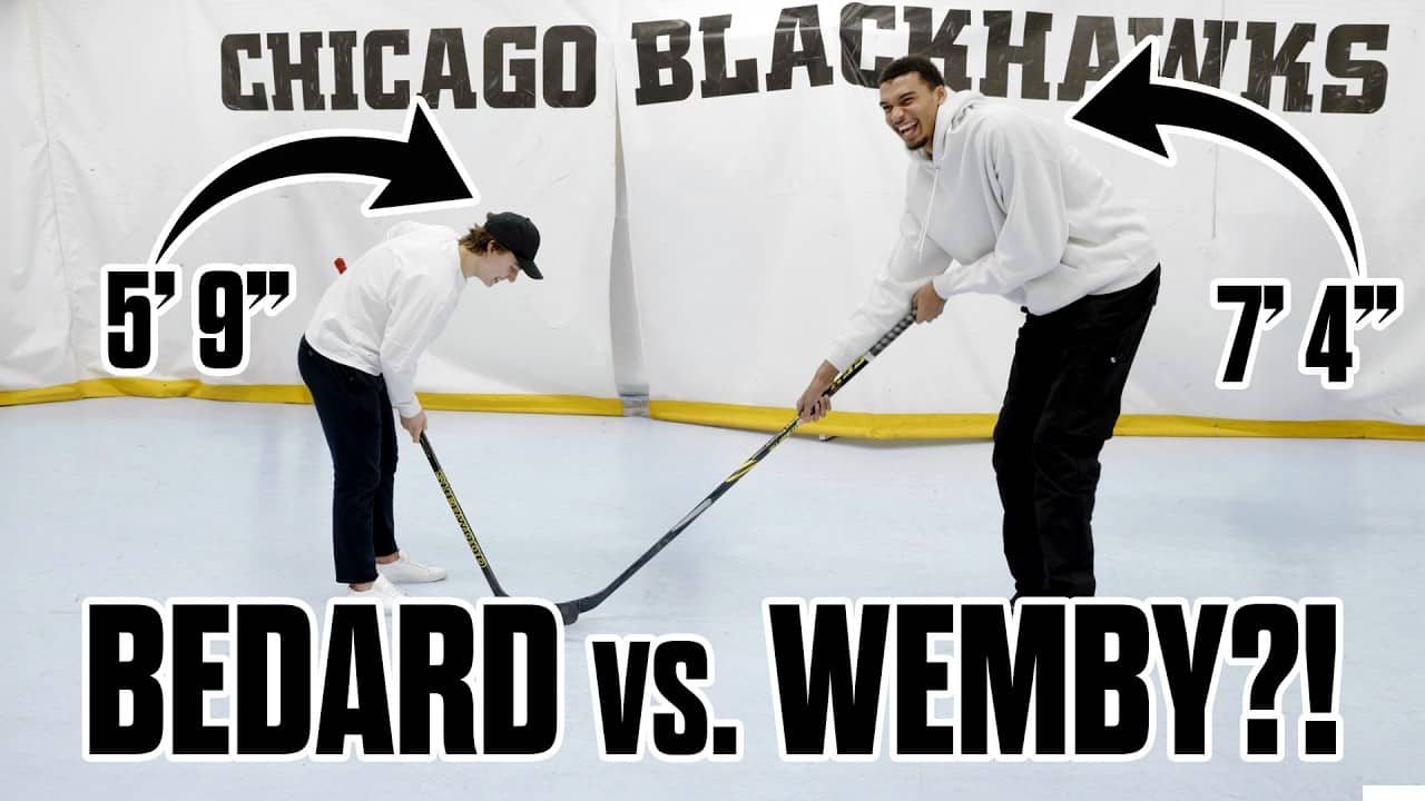 Wemby Tries to Shoot Like Connor Bedard 😂